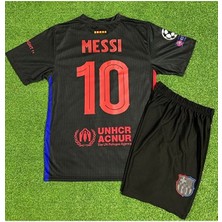 Alaturka Mix B.a.r.ç.a 2024/25 Sezonu #10 Lionel Messi Özel Çocuk Forması Çorap Bileklik Hediyeli (Black)