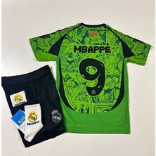 Alaturka Mix R.madridd Kylian Mbappe Ninja Kaplumbağa Desenli Özel Konsept Çocuk Forması 4'lü Set (Armalı)