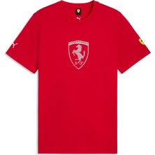 Puma Scuderıa Ferrarı Tonal Shıeld Erkek Tişört