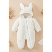 x Ipek Atlas Kız Erkek Bebek Çocuk Peluş Tavşan Tulum