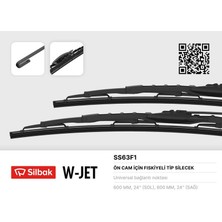 Silbak Hnrlishp Silecek Süpürgesi Fiskiyeli Metal Tip 600 mm