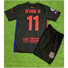 Alaturka Mix B.a.r.ç.a 2024/25 Sezonu #11 Neymar Jr Özel Çocuk Forması Çorap Bileklik Hediyeli (Black)