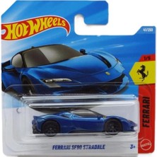 Hot Wheels Tekli Arabalar Ferrari ( Mavi ) SF90 Stradale JJJ12