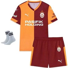 Alaturka Mix Galatâsarây. 2026 Iç Saha Kırmızı Çocuk Forması 4'lü Set 5 Yıldızlı