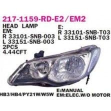 Depo Far Civic 2006-2009 Fd6 Sedan Elektrikli Bronz Sağ (Oem NO:33101SNBG51)