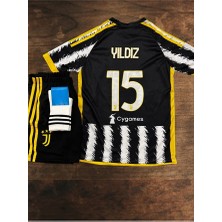 Alaturka Mix J̶u̶v̶e̶n̶t̶u̶s̶s̶ Kenan Yıldız //15 Sarı Çizgili Çocuk Forması 4lü Set