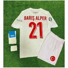 Alaturka Mix Türkiye Euro 2024 #21 Barış Alper Yılmaz Çocuk Forması 4'lü Set (White)
