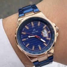 Showtime Lacivert-Bronz Paslanmaz Çelik Erkek Kol Saati