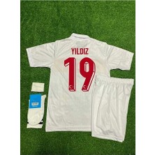Alaturka Mix Euro 2024 Türkiye Kenan Yıldız //19 Çocuk Forması 4'lü Set (Beyaz)