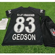 Alaturka Mix Yeni Sezon 2024/25 ʙᴇşɪᴋᴛᴀş#83 Gedson Fernandes. Deplasman Siyah Çocuk Forması Çorap Bileklik Hediye
