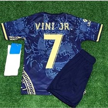 Alaturka Mix New 2026 Vini Jr //7 Dragon Desenli Özel Konsept Çocuk Forması 3'lü Set