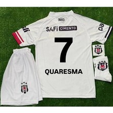 Alaturka Mix Siyah/beyaz 2026 ./quaresma/..' 7 Yeni Sezon Deplasman Beyaz Çocuk Forması 4lü Set