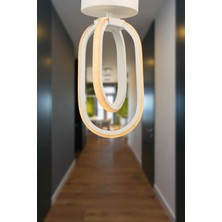 Allians Modern 3 Renk LED Tavan Avizesi, Şık ve Işıltılı Tasarım