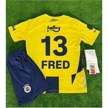Alaturka Mix F̸e̸n̸r̸b̸a̸h̸ç̸e̸ 2024/25 Beş Yıldızlı Fred 13 Numara Iç Saha Çocuk Forması 4 Lü Set