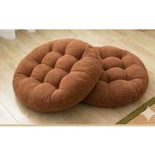 Ayzen Home 2li Pofidik Kare Meditasyon Minderi Oturma Yastığı Oyun Minderi 50CM x 50CM X7CM