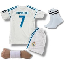 Alaturka Mix Real Madrid Cristiano Ronaldo 2018 Kiev Şampiyonlar Ligi Finali Beyaz Çocuk Forması