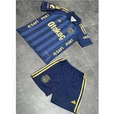 Alaturka Mix Fe.ner.bah'çe 2026 Alternatif Yakalı Lacivert Yeni Sezon Çocuk Forması Çorap+Bileklik Hediyeli