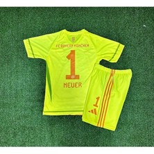 Alaturka Mix Bayern Münih Manuel Neuer Çocuk Kaleci Forması (Sarı) 4 Lü Set
