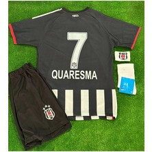 Alaturka Mix Siyah/beyaz 2026 ./quaresma/..' 7 Yeni Sezon Iç Saha Çubuklu Çocuk Forması 4lü Set