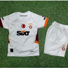 Alaturka Mix 2024/2025/G Lat Sar Y.y Yeni Sezon Isimsiz Deplasman Beyaz Çocuk Forması Spor T-Shirt