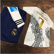 Alaturka Mix Real Madrıd C.ronaldo Dragon Desenli Beyaz 4lü Set Forması