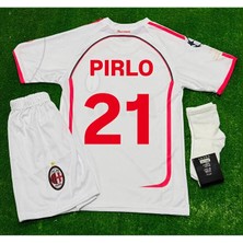 Alaturka Mix Milan 2006 Pirlo 21 Beyaz Çocuk Taraftar Forması 4 Lü Set