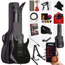 Maxword Grade-ST Black Rosewood Klavye HH Floyde Rose Elektro Gitar