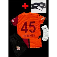 Alaturka Mix 2024/2025 Sezon Victor OSIMHEN45   Iç Saha Parçalı Yeni Sezon Çocuk Futbol Forması Maske Hediyeli
