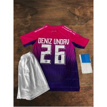 Alaturka Mix Almanya 2024 Deniz Undav Deplasman Pembe Çocuk Forması Forma Şort Çorap