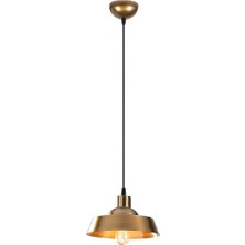 Allians Vintage Tekli Sarkıt Avize, Dekoratif Metal Sıvama, Eskitme Tasarım