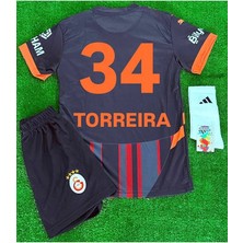 Alaturka Mix G/âla/tâsa/rây 5 Yıldızlı 2024/25 /torreira/ 34 Alternatif Siyah Çocuk Forması 4 Lü Set