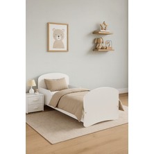 Kidy Woody - Genç ve Çocuk Karyola - 90X190 Karyola - Tek Kişilik Karyola - Beyaz