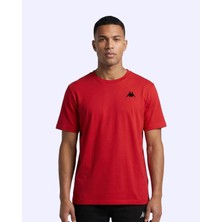 Kappa Jesper Erkek Kırmızı Regular Tişört