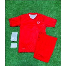 Alaturka Mix Türkiye Euro 2024 Kerem Aktürkoğlu 7// Çocuk Forması 4'lü Set (Red)