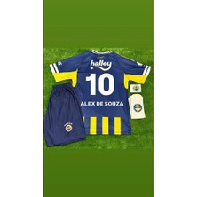 Alaturka Mix Fenerbahçe 2026 Sezonu Iç Saha Çubuklu # Alex De Souza # Çocuk Forması