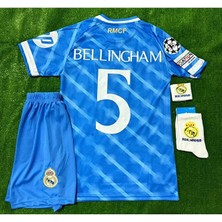 Alaturka Mix 2026 Real Madrid Jude Bellingham Yeni Sezon Alternatif Mavi Çocuk Forması 4’lü Set