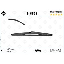 Valeo Hnrlishp Silecek Supurgesi Arka 260MM Mercedes B-Class W246 11 18 . Renault Captur 20 Swf