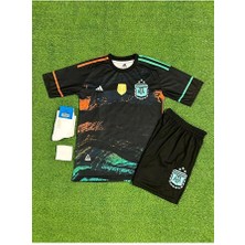 Alaturka Mix Arjantin Milli Takım Lionel Messi 10// Çocuk Forması 4'lü Set(Siyah)