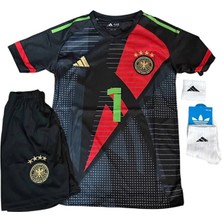 Alaturka Mix Almanya Euro 2024 Manuel Neuer Kaleci Çocuk Forması 4'lü Set Forma+Şort+Çorap+Bileklik