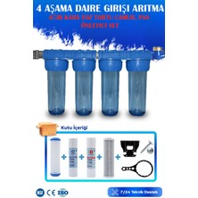 Watermelon Daire Bina Sayaç Girişi 10" Inc 4 Aşama Su Arıtma Cihazı (Ağır Toz Tortu, Çamur ve Klor Önleyici)