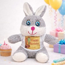 Epilons Doğum Günü Tişörtlü Peluş Tavşan