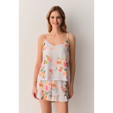 Suwen Flora Atlet Şort Pijama Takımı