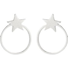 🌙 Midnight Shine – Star Halo Earrings ✨