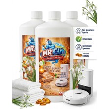 Mr.cin Robot Süpürge Deterjanı Amber Kokulu 1 Litre x 3 Adet