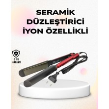 Özbience Titanyum Saç Düzleştirici, Ayarlanabilir Isı, Hızlı Isınma, Nemeretech