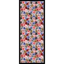 inStyle Begonvil Çiçekli Lacivert Soft Pamuk Şal