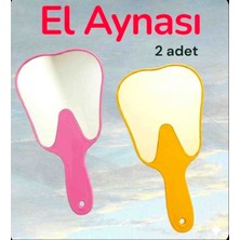 Vulli El Aynası (2 Adet) Diş Şeklinde Tasarlanmış Özel Kesim