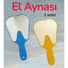 Vulli El Aynası (2 Adet) Diş Şeklinde Tasarlanmış Özel Kesim