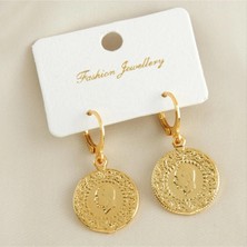 SiHako Altın Kaplama Küpe