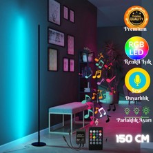 Allians Sese ve Müziğe Duyarlı Kumandalı Rgb Oda Aydınlatma Sistemi 150 cm